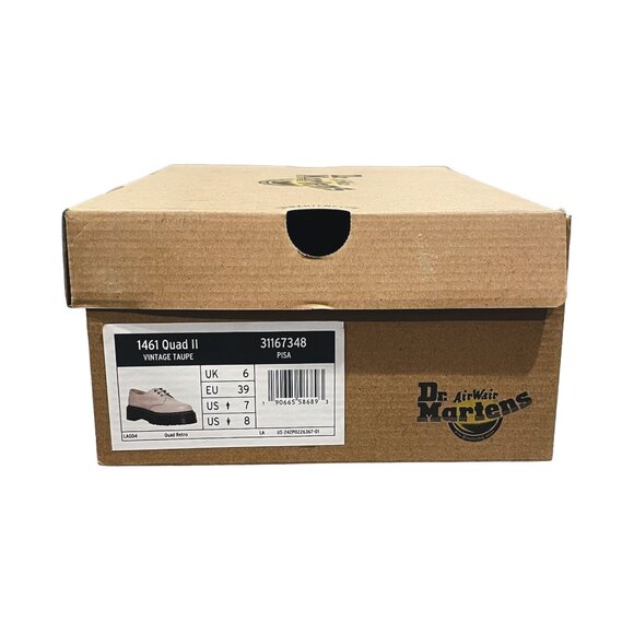 Dr. Martens 1461 Platform Oxfords — Vintage Taupe Leather — Women’s 8 NIB - Picture 9 of 13